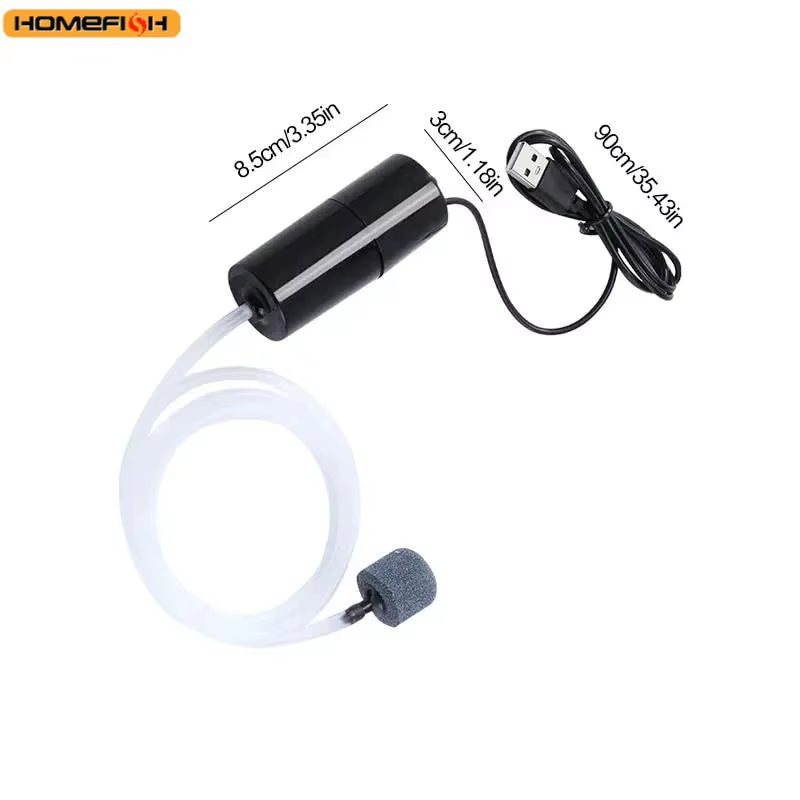 Silent Oxygenator Small Oxygen Pump Portable Mini USB Charging Fish Tank Oxygen Pump Fish Farming Aquarium Supplies