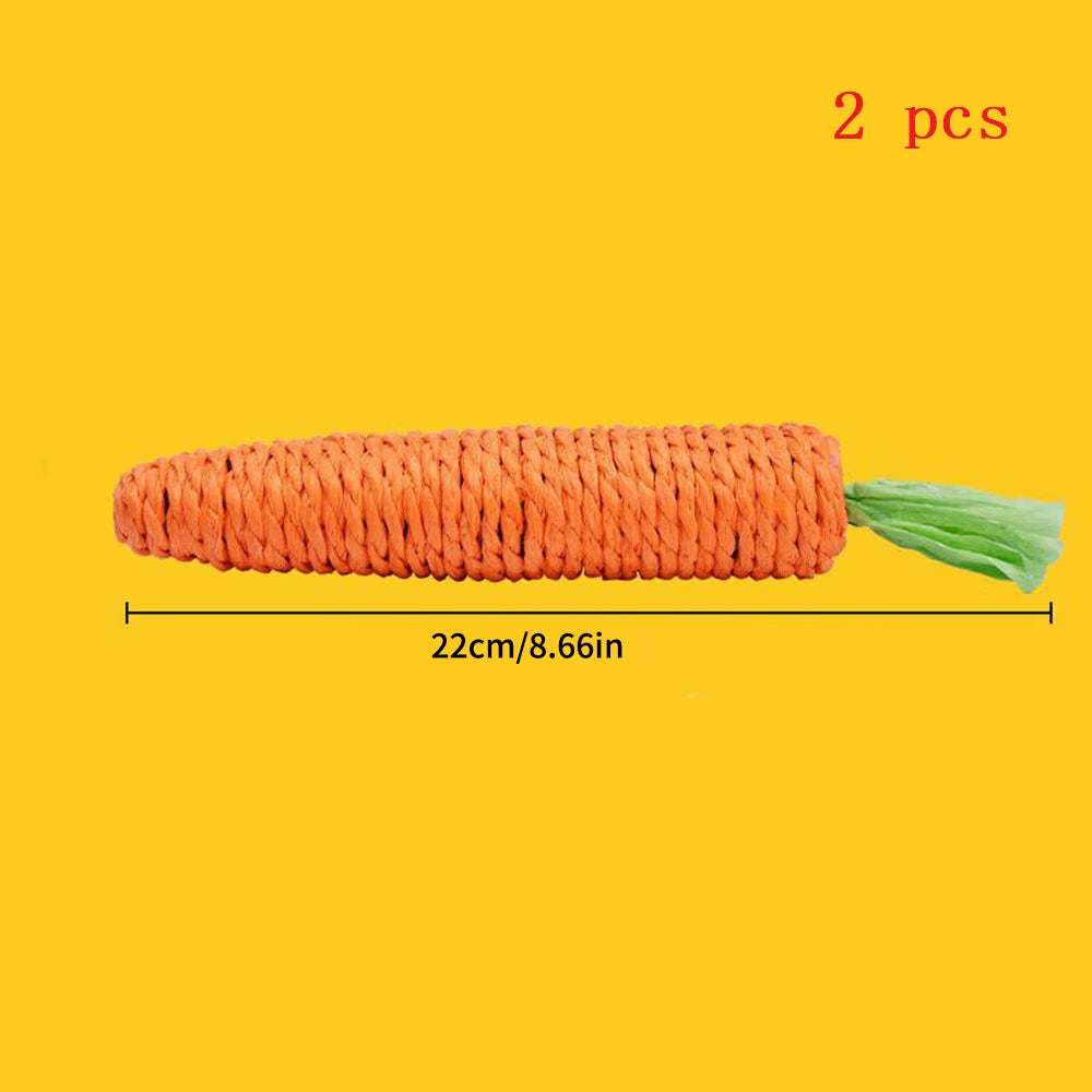 9PCS Small Pet Toy Set, Pet Rabbit, Hamster, Fun Toy, Grinding Supplies Color Random