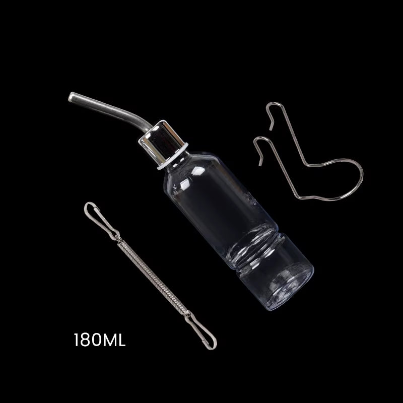 180/350/750ML Plastic Rabbit Drinking Bottle Hamster Cage Water Bottle Dispenser for Bunny Guinea Pig Squirrel Small Pet Feeder