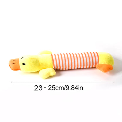 Funny Simulated Animal No Stuffing Dog Toy with Squeakers Durable Stuffingless Plush Squeaky Dog Chew Toy Crinkle Pet Squeak Toy