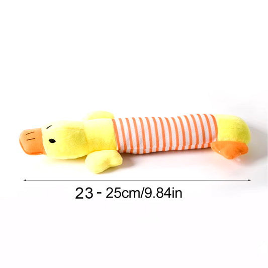 Funny Simulated Animal No Stuffing Dog Toy with Squeakers Durable Stuffingless Plush Squeaky Dog Chew Toy Crinkle Pet Squeak Toy