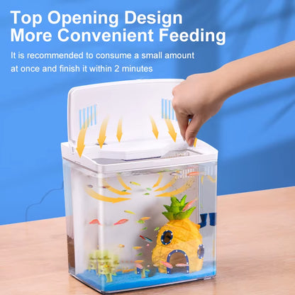 Fish Tank Living Room Small Mini Douyu Tank Household Tabletop Ecological Tank Self Circulating Back Filter Goldfish Tank