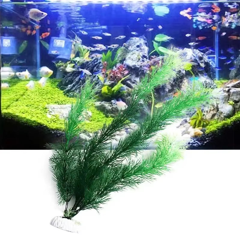 Artificial Aquarium Decor Plants Underwater Water Grass Aquatic Plastic Plants for Fish Tank Aquarium Decorations