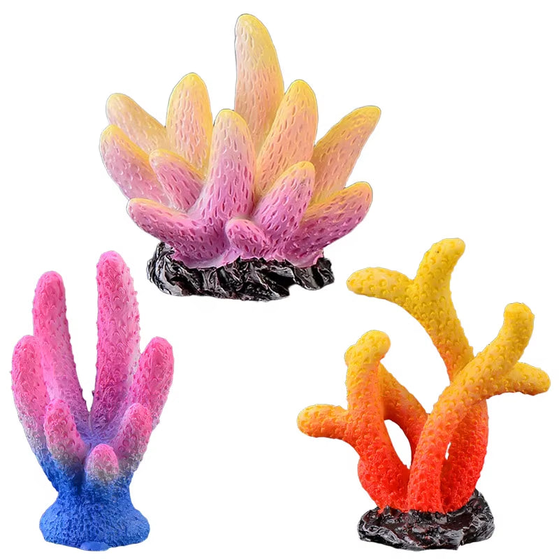 Artificial Coral Fish Tank Decoration Emulates Starfish Resin Reef Landscape Aquarium Craft Fish Tank Decoration Accessories