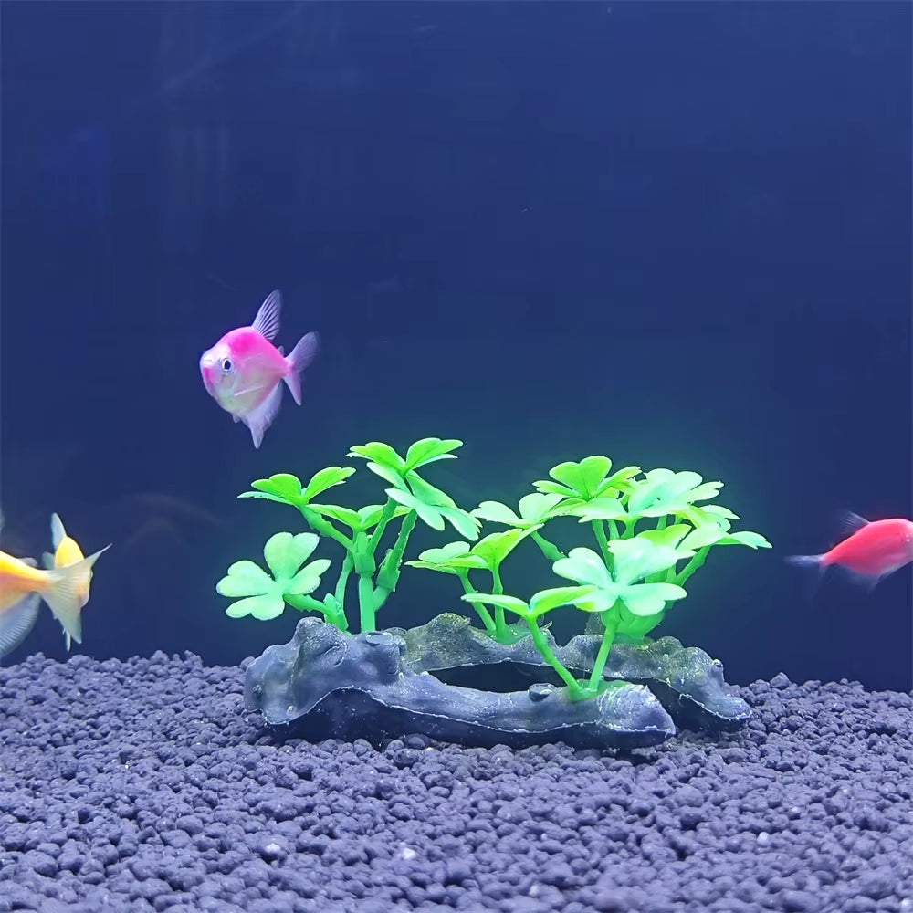 Aquarium Simulation Plant Plastic Artificial Turtle Tree Trunk Plant Plant Fish Tank Grass Wood Decoration Underwater Plants