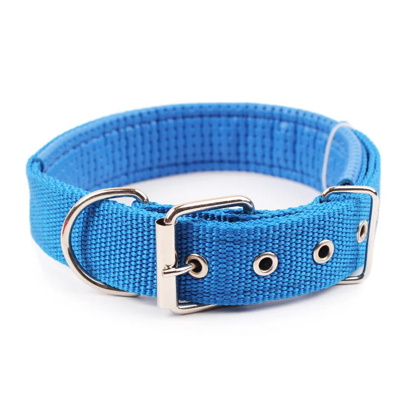 Solid Dog Collars Nylon Dog Collar for Small Medium Large Dogs Teddy Keji Pitbull Bulldog Beagle