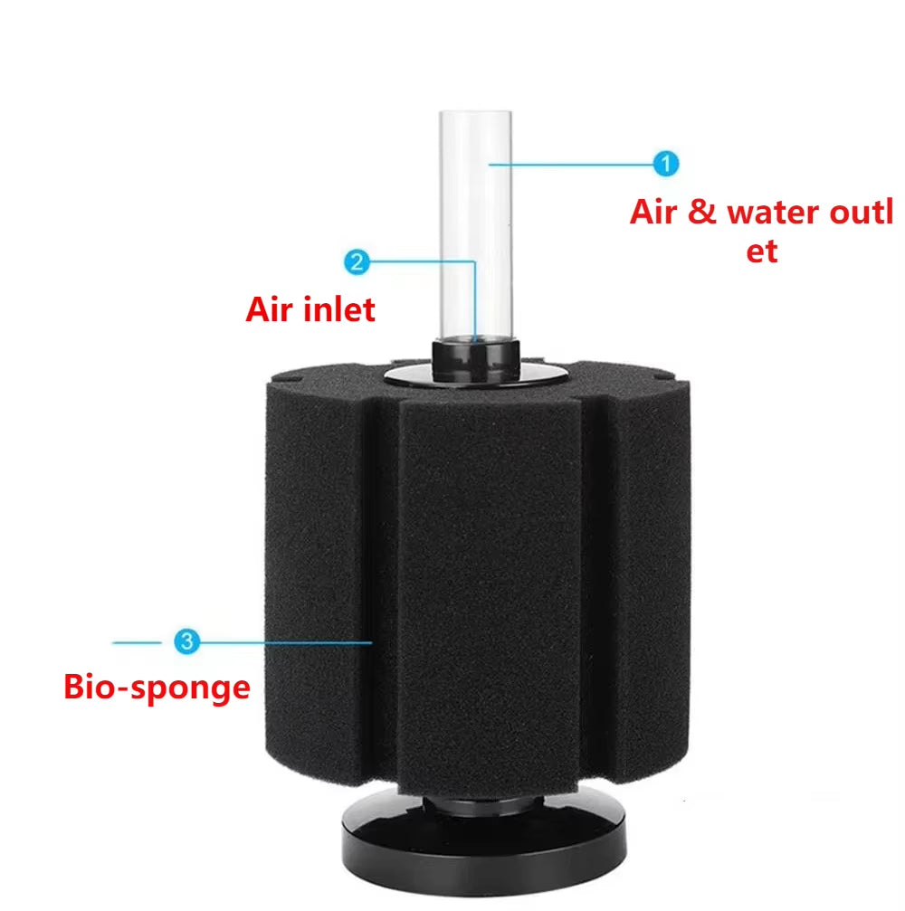 Aquarium Filter Sponge for Fish Tank Air Pump Skimmer Biochemical Sponge Filter Aquarium Bio Filter Filtro Aquario Acessorio