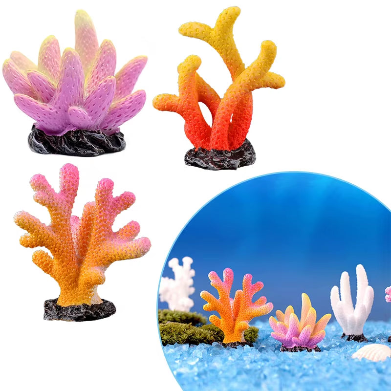 Artificial Coral Fish Tank Decoration Emulates Starfish Resin Reef Landscape Aquarium Craft Fish Tank Decoration Accessories
