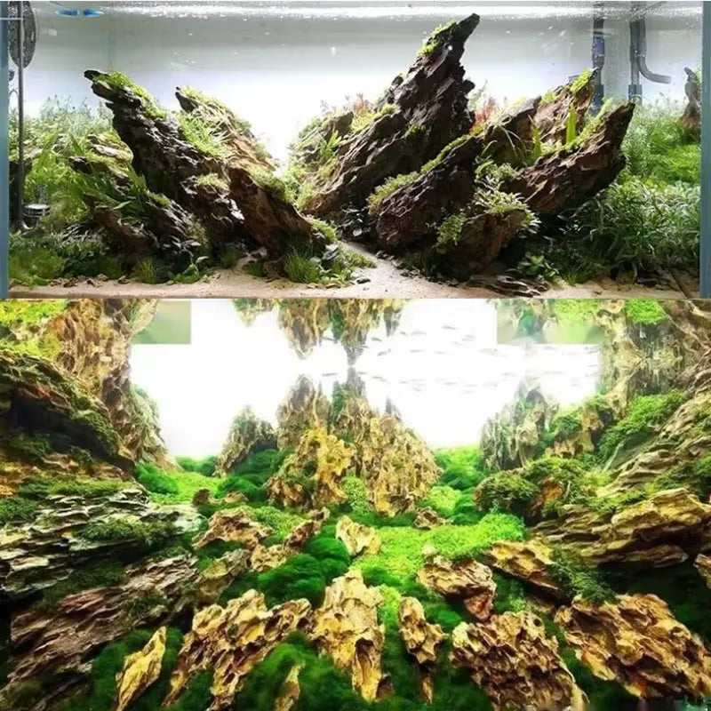 250G 500G 1000G Natural Aquarium Decor Stone Rockery Landscaping Fish Tank Microporous Stone Good for Plants Growth