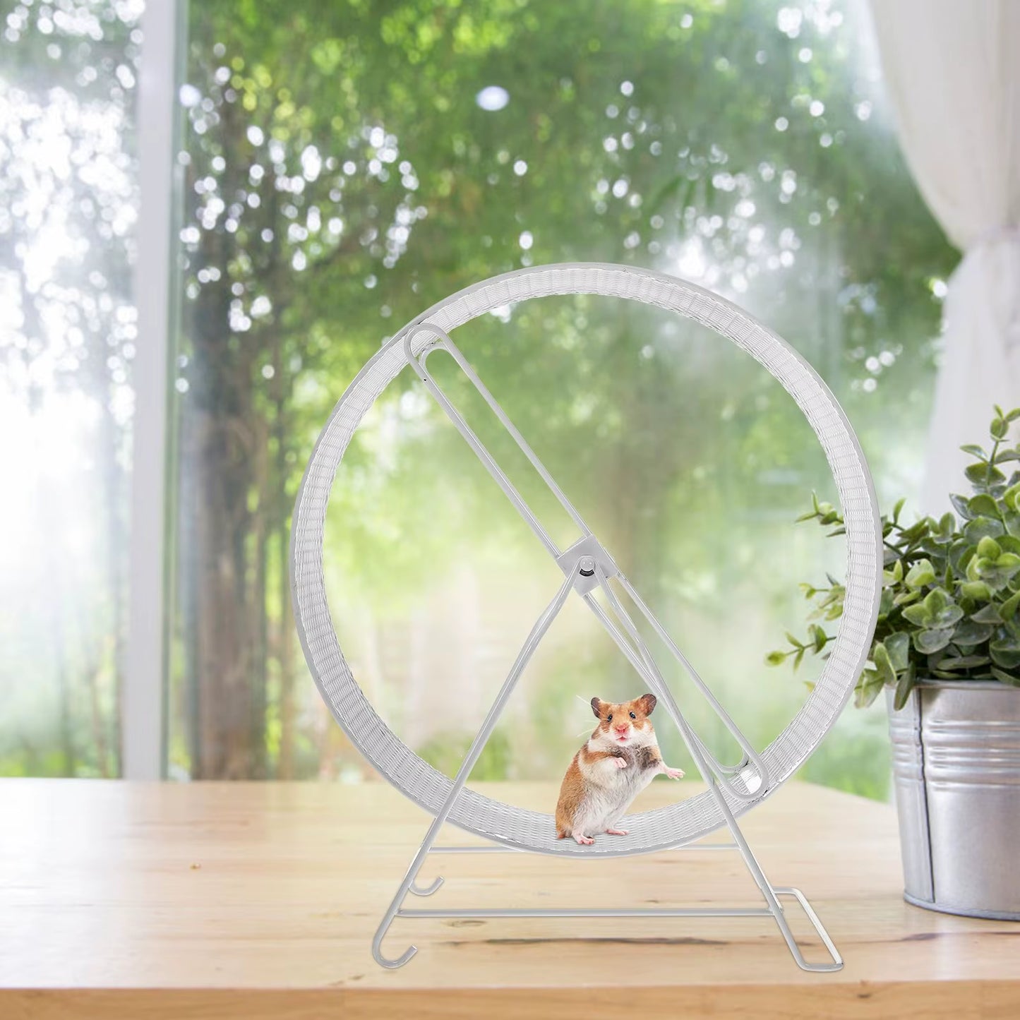 Durable Silent Running Wheel Toy Hamster Exercise Wheel Small Pet Rat Roller Funny Plaything High Quality Iron Material Pet