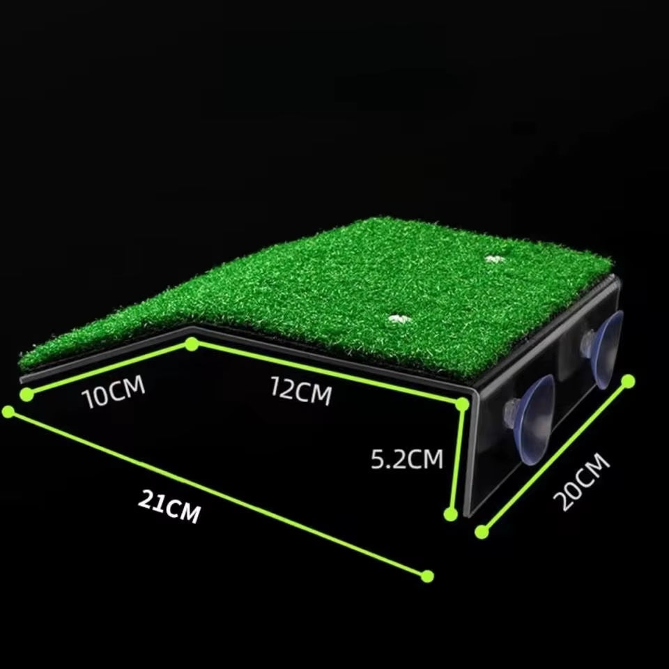 S/M/L Size Turtle Platform Float Decoration Terraces Grass Ramp Reptile Resting Moss Island Aquarium Accessories Habitat Decor