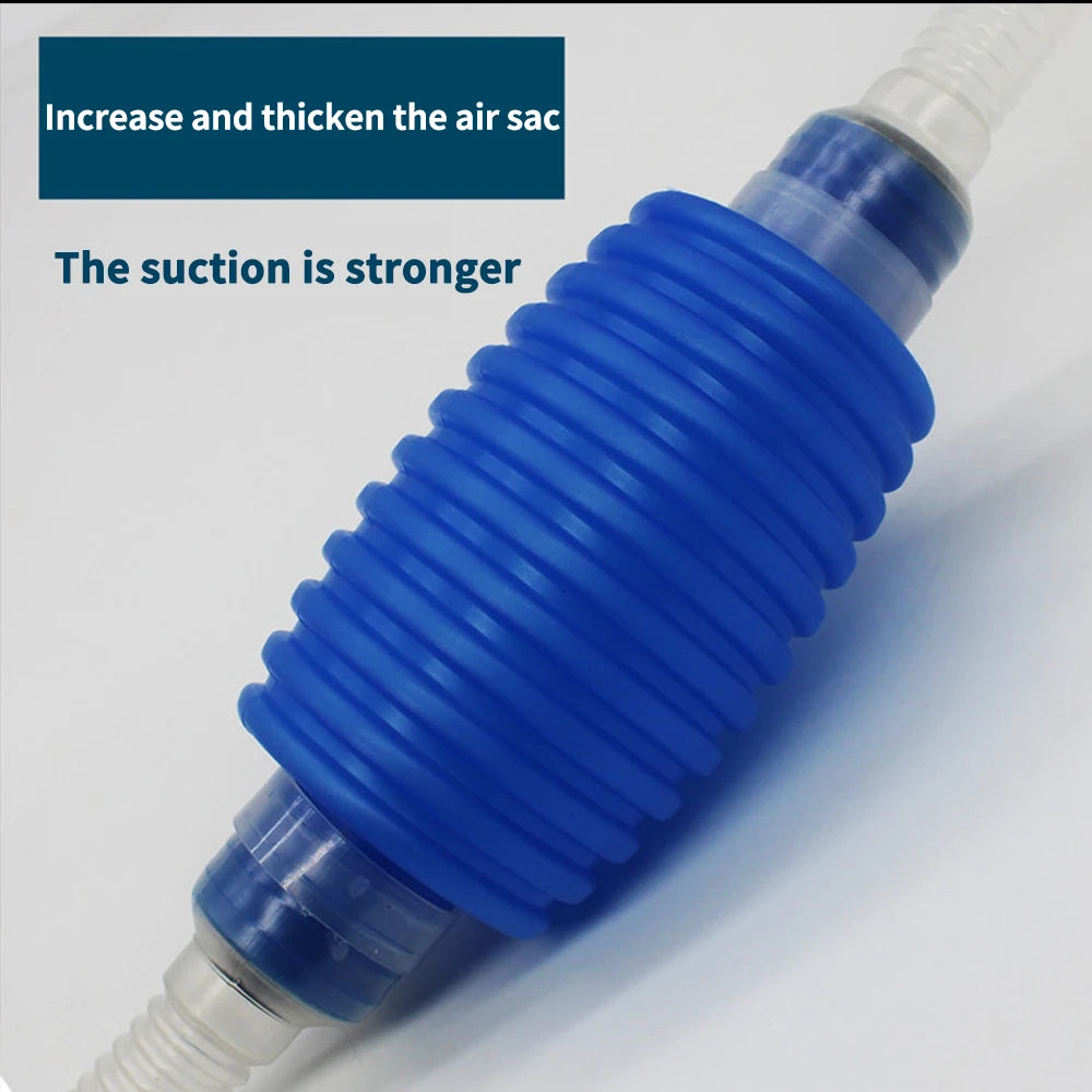 Aquarium Siphon Fish Tank Syphon Vacuum Gravel Water Filter Cleaner Siphon Pump Manual Cleaner Changersafe Vacuum