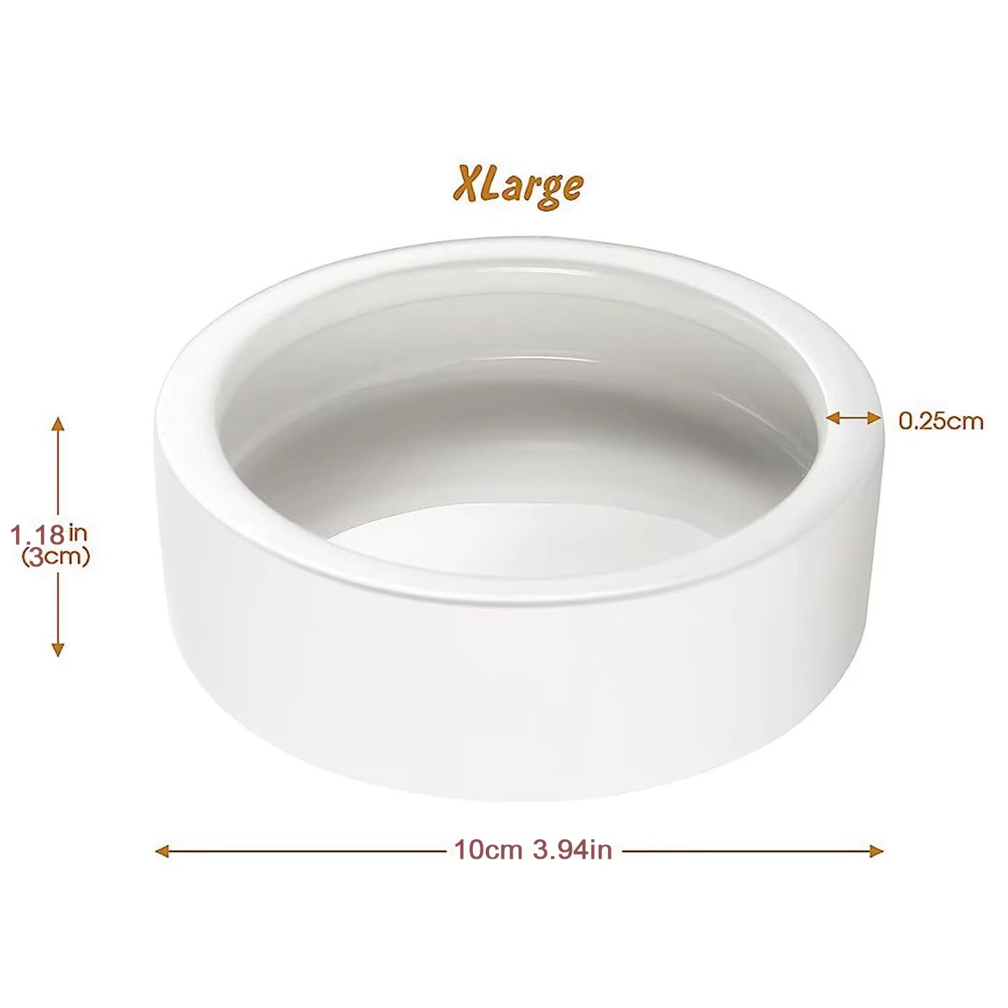 Reptile Food Bowl Feeding and Watering Bowl Anti-Escape Ceramic Feeding and Watering Bowl Anti-Escape Super Worm Feeder