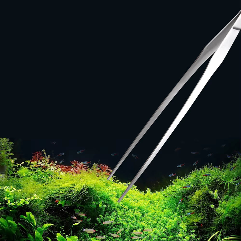 Aquarium Accessories Hard Stainless Steel Aquarium Tool Scissor Tweezers Plants Wave Scissors Fish Tank Shovels Cleaner Supplies