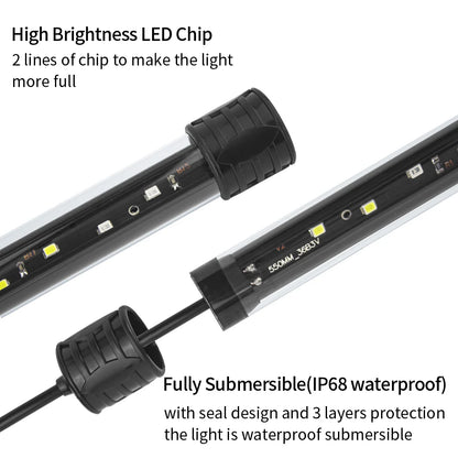 USB Aquarium Light LED Plant Grow Lamp 18-58CM Aquariums Decor Lighting Waterproof Fish Tank Light