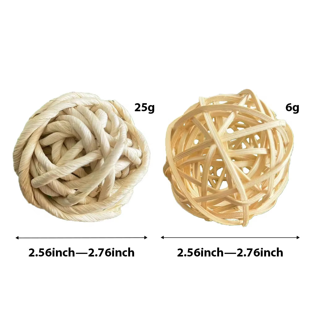 Small Animal Chew Toys for Ribbit Bunny Hamster Guinea Chinchillas Tooth Cleaning Molar Grinding Toys Pet Supplies