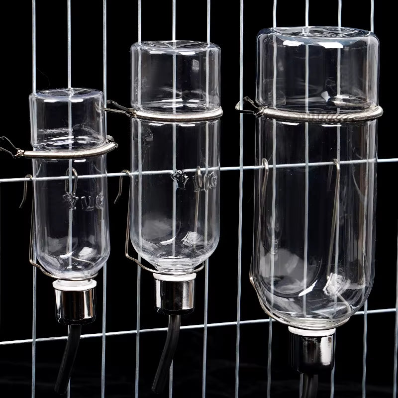 180/350/750ML Plastic Rabbit Drinking Bottle Hamster Cage Water Bottle Dispenser for Bunny Guinea Pig Squirrel Small Pet Feeder