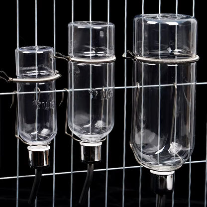 180/350/750ML Plastic Rabbit Drinking Bottle Hamster Cage Water Bottle Dispenser for Bunny Guinea Pig Squirrel Small Pet Feeder