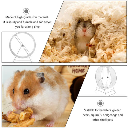 Durable Silent Running Wheel Toy Hamster Exercise Wheel Small Pet Rat Roller Funny Plaything High Quality Iron Material Pet