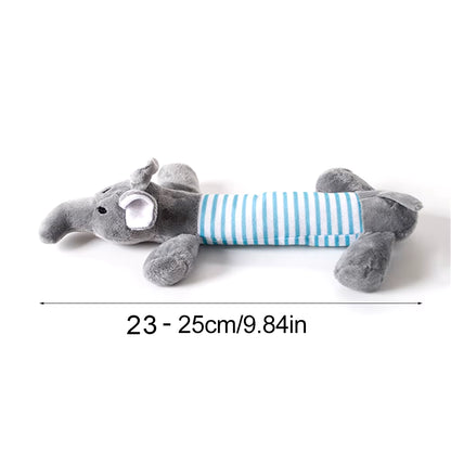 Funny Simulated Animal No Stuffing Dog Toy with Squeakers Durable Stuffingless Plush Squeaky Dog Chew Toy Crinkle Pet Squeak Toy