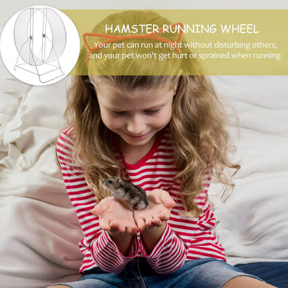 Durable Silent Running Wheel Toy Hamster Exercise Wheel Small Pet Rat Roller Funny Plaything High Quality Iron Material Pet