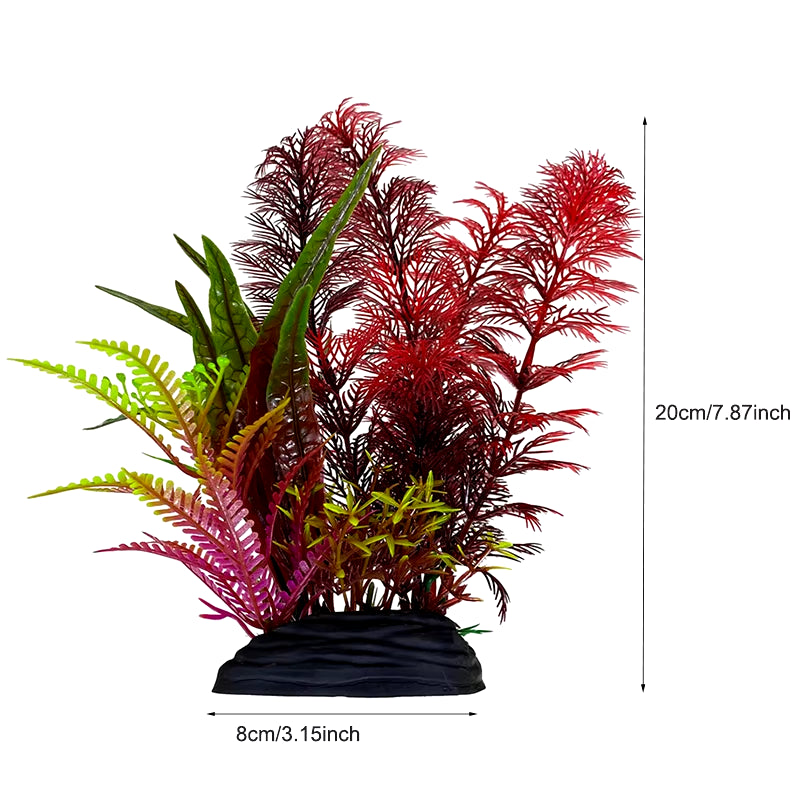 Artificial Aquarium Decor Plants Plastic Aquatic Plants Underwater Plants Aquarium Accessories Decoration Piante Acquario