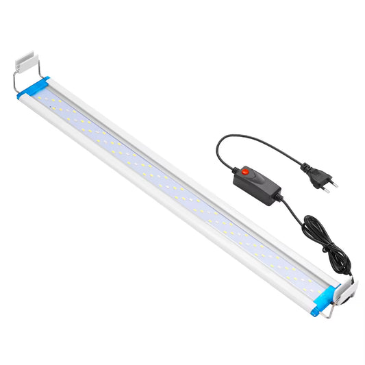 Ultra Thin LED Aquarium Light Aquatic Plant Light Expandable Clip on Light 18-75CM Fish Tank 220-240V