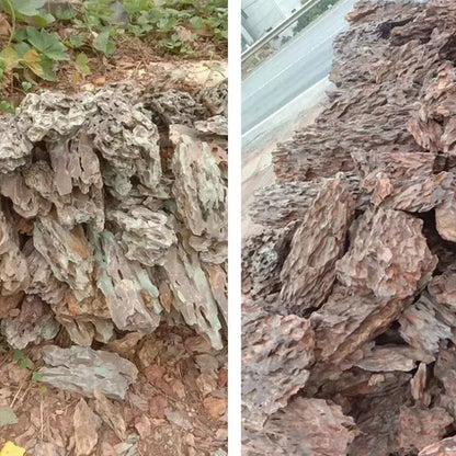 250G 500G 1000G Natural Aquarium Decor Stone Rockery Landscaping Fish Tank Microporous Stone Good for Plants Growth