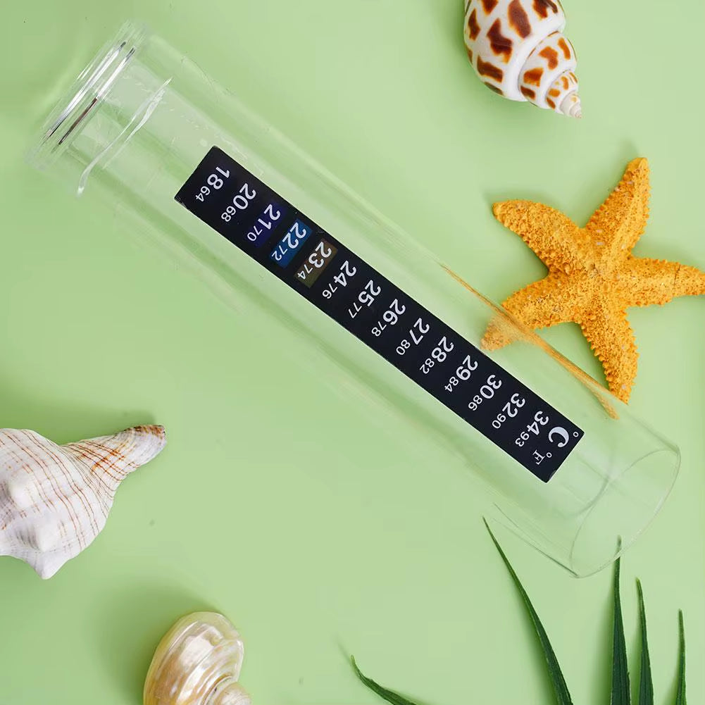 Digital Aquarium Home Stick-On Thermometer Fish Tank Strip Dual Scale C/F Discolor Temperature Measurement Sticker Tools