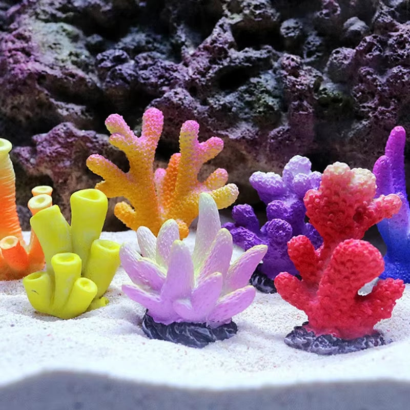 Artificial Coral Fish Tank Decoration Emulates Starfish Resin Reef Landscape Aquarium Craft Fish Tank Decoration Accessories