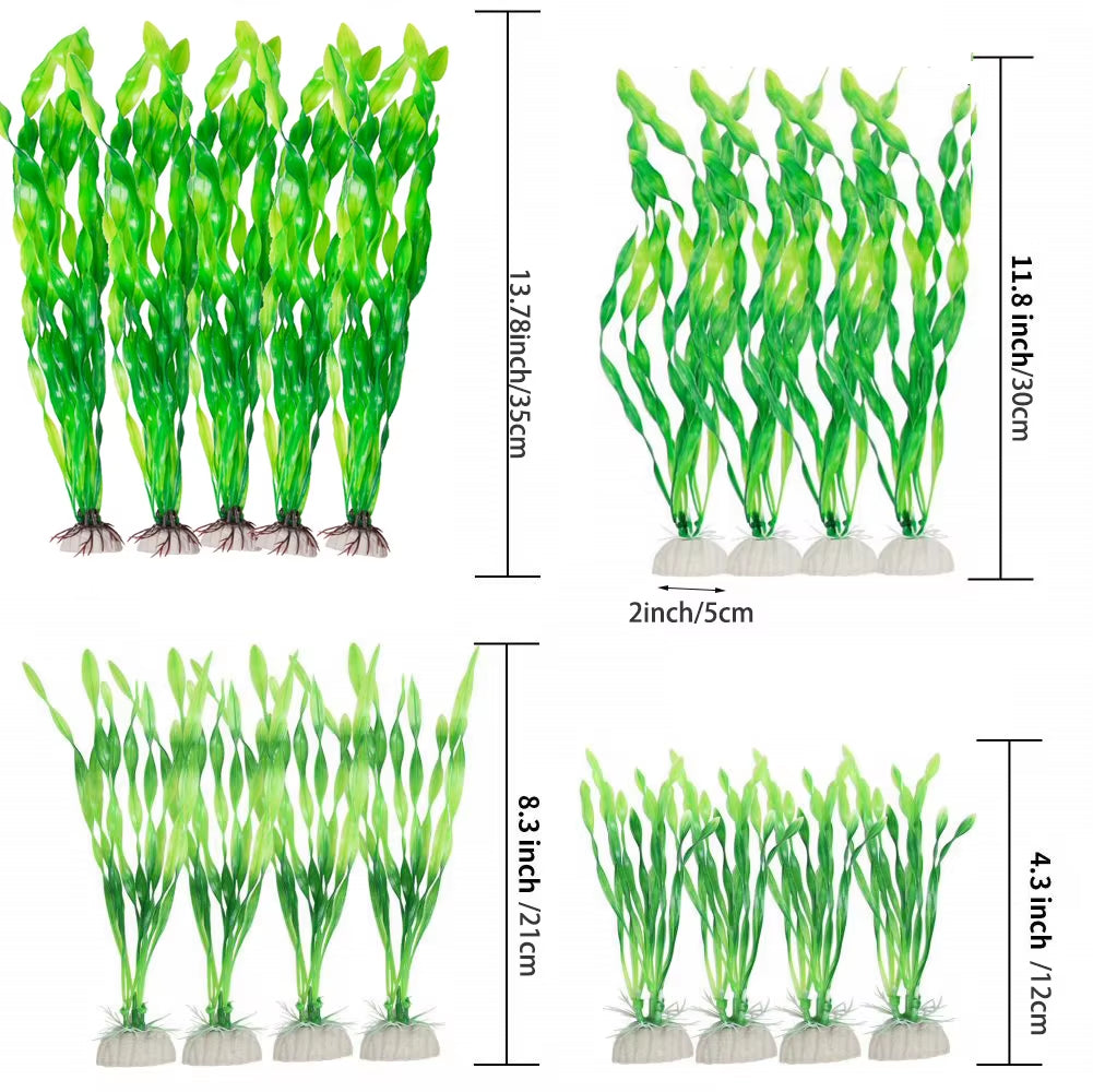 5/10Pcs Plastic Aquarium Plants Fish Tank Decorations Artificial Seaweed Water Grass Underwater Plants for Aquarium Accessories