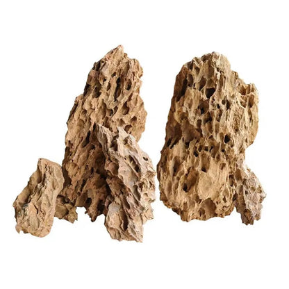 250G 500G 1000G Natural Aquarium Decor Stone Rockery Landscaping Fish Tank Microporous Stone Good for Plants Growth