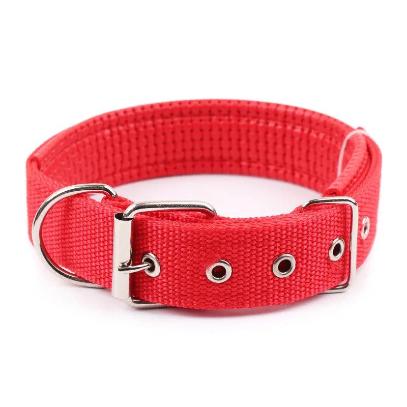 Solid Dog Collars Nylon Dog Collar for Small Medium Large Dogs Teddy Keji Pitbull Bulldog Beagle