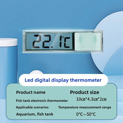 Aquarium Thermometer Electronic LCD Digital Fish Tank Temperature Measurement Fish Tank Temp Meter Aquarium Accessories
