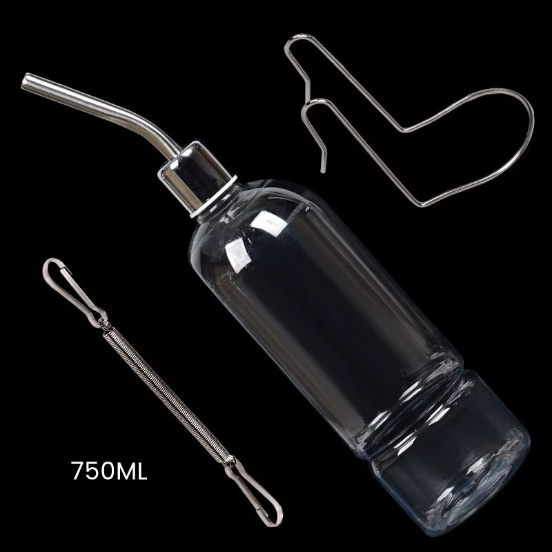 180/350/750ML Plastic Rabbit Drinking Bottle Hamster Cage Water Bottle Dispenser for Bunny Guinea Pig Squirrel Small Pet Feeder