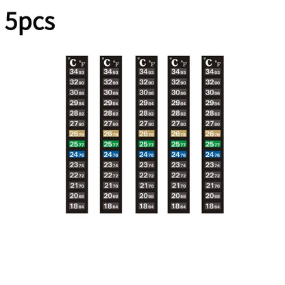 Digital Aquarium Home Stick-On Thermometer Fish Tank Strip Dual Scale C/F Discolor Temperature Measurement Sticker Tools