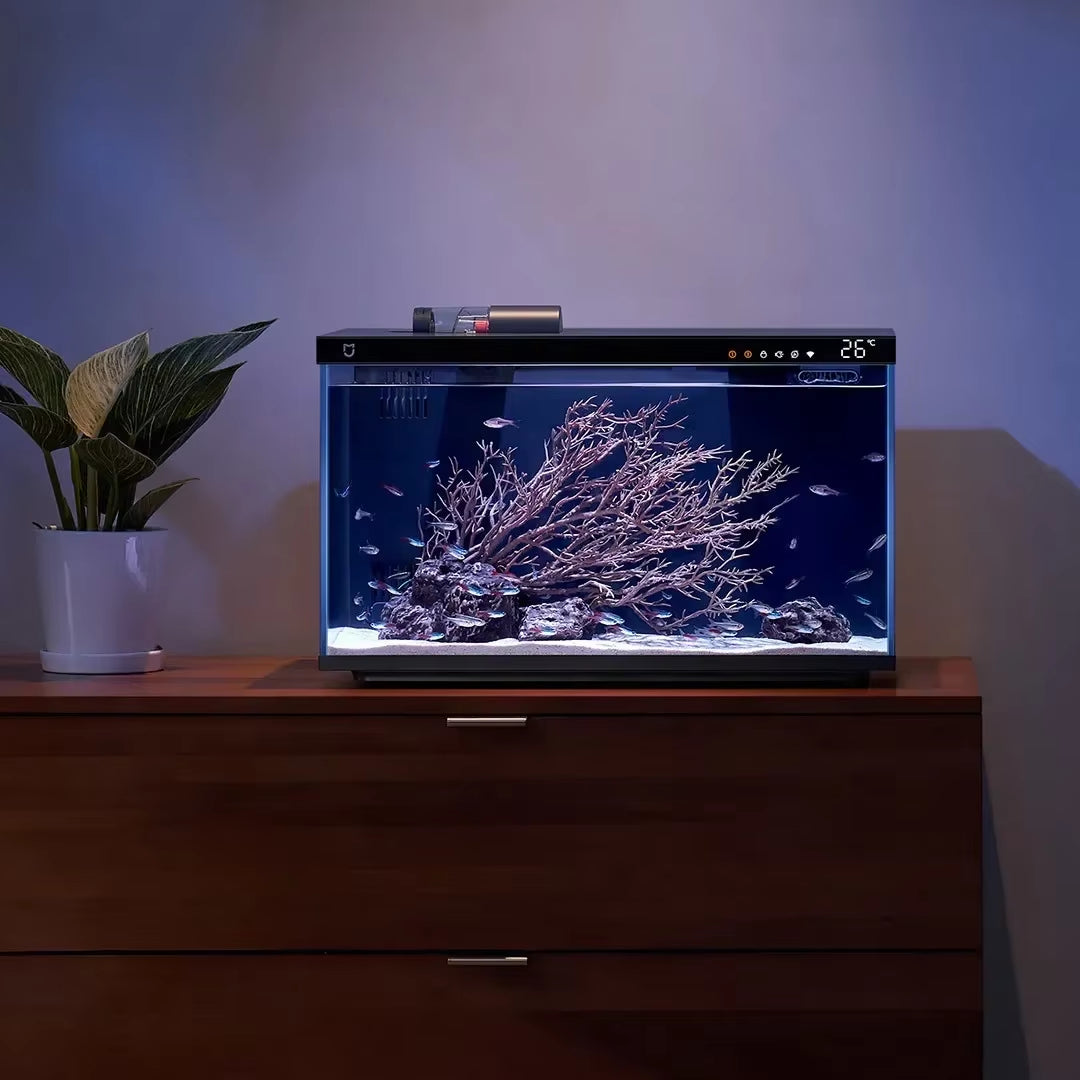 Xiaomi  Smart Fish Tank MYG100 Work with  APP Mobile Controlled Remote Feeding Smart Lighting System Light Aquarium