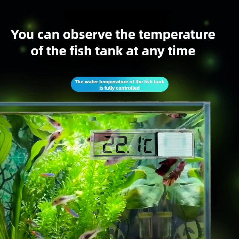 Aquarium Thermometer Electronic LCD Digital Fish Tank Temperature Measurement Fish Tank Temp Meter Aquarium Accessories