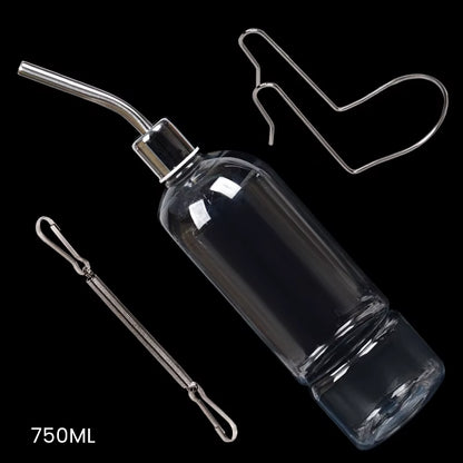 180/350/750ML Plastic Rabbit Drinking Bottle Hamster Cage Water Bottle Dispenser for Bunny Guinea Pig Squirrel Small Pet Feeder