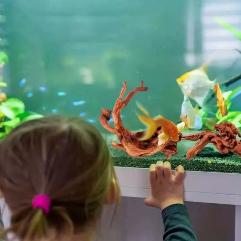 1PC Natural Aquarium Sinkable Driftwood Fish Tank Decoration Wood Aquatic Plants Landscape