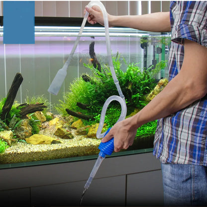 Aquarium Siphon Fish Tank Syphon Vacuum Gravel Water Filter Cleaner Siphon Pump Manual Cleaner Changersafe Vacuum