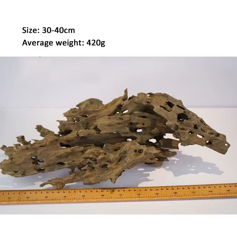 Fish Tank Decorations Natural Porous Wooden Driftwood Aquarium Decorations Crab Shrimp Fish Aquarium Accessories Wooden Product