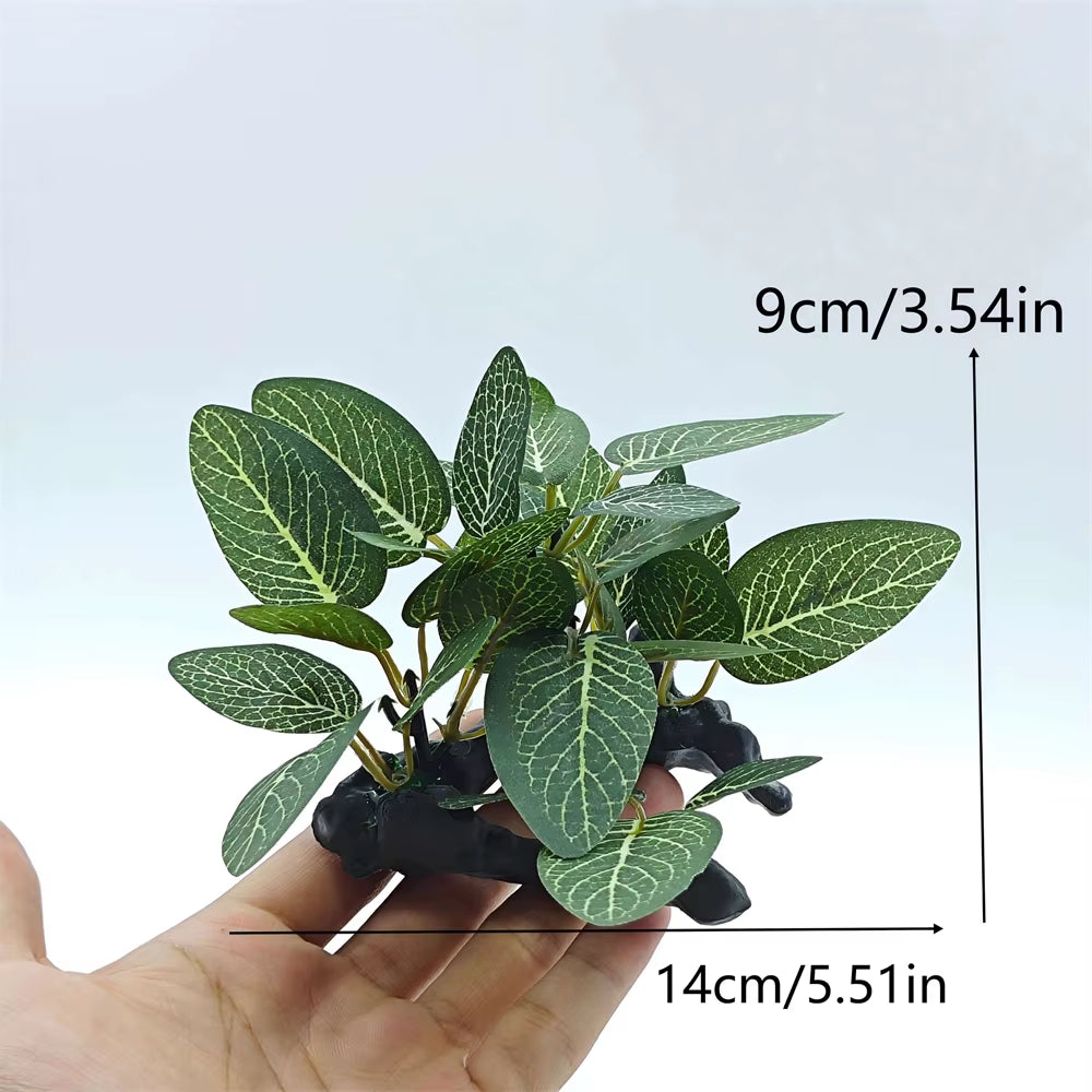 Aquarium Simulation Plant Plastic Artificial Turtle Tree Trunk Plant Plant Fish Tank Grass Wood Decoration Underwater Plants